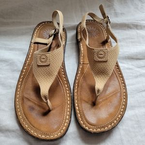 UGG Australian sefina leather thong sandals size 8